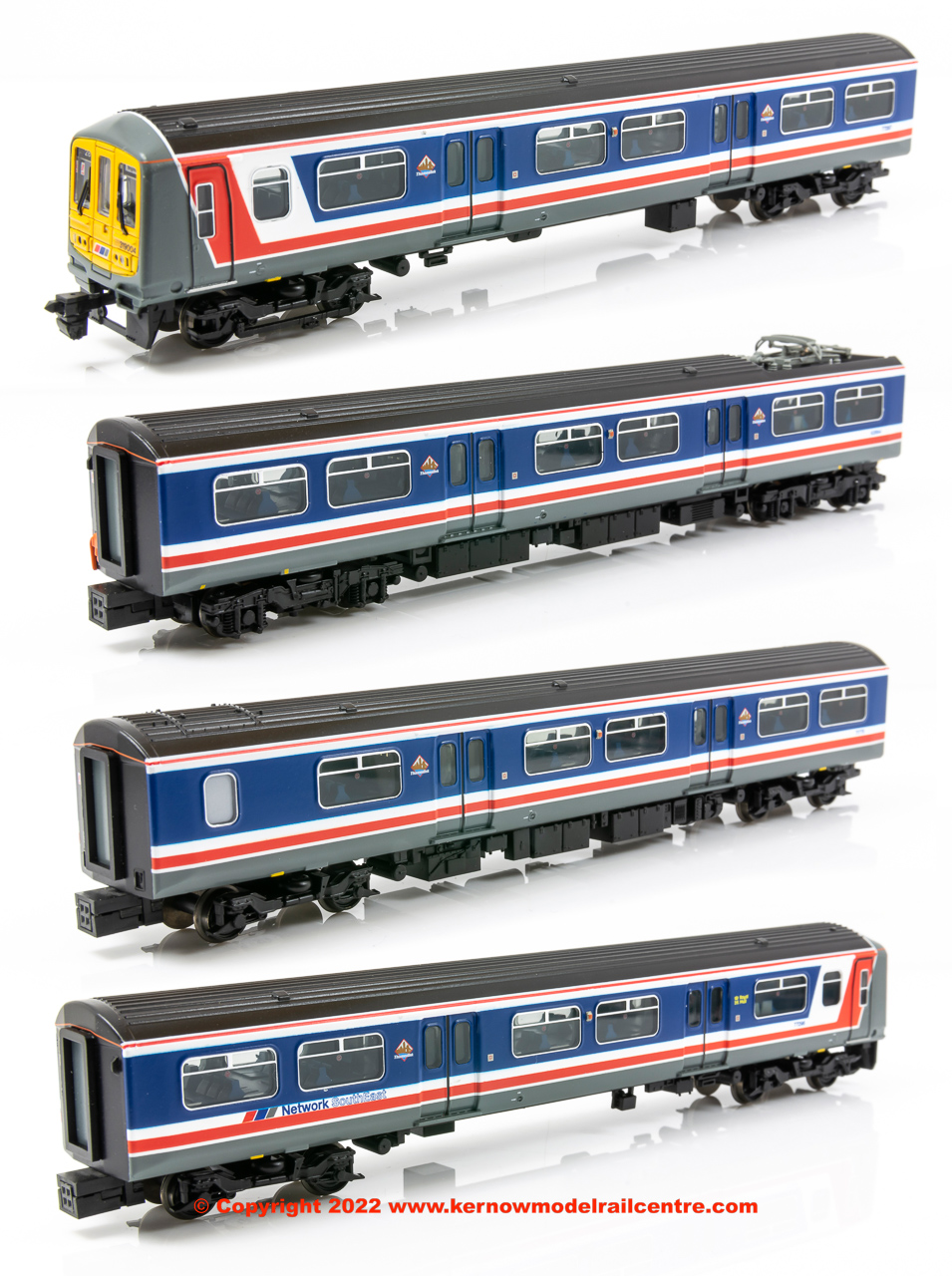 372-875 Graham Farish Class 319/0 4 Car EMU Set number 319 004 in Network SouthEast livery